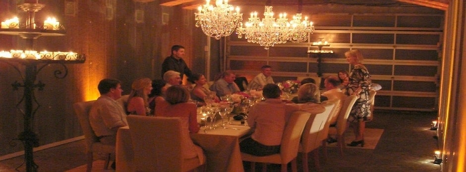 Image of people having dinner