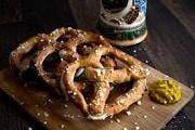 Themed canapes- Apres Skiing- pretzel
